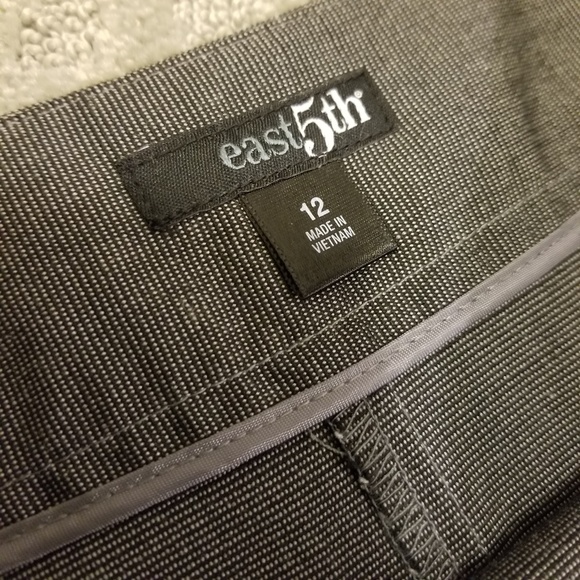 Grey Professional Pleated Skirt 12 East 5th - Picture 3 of 6